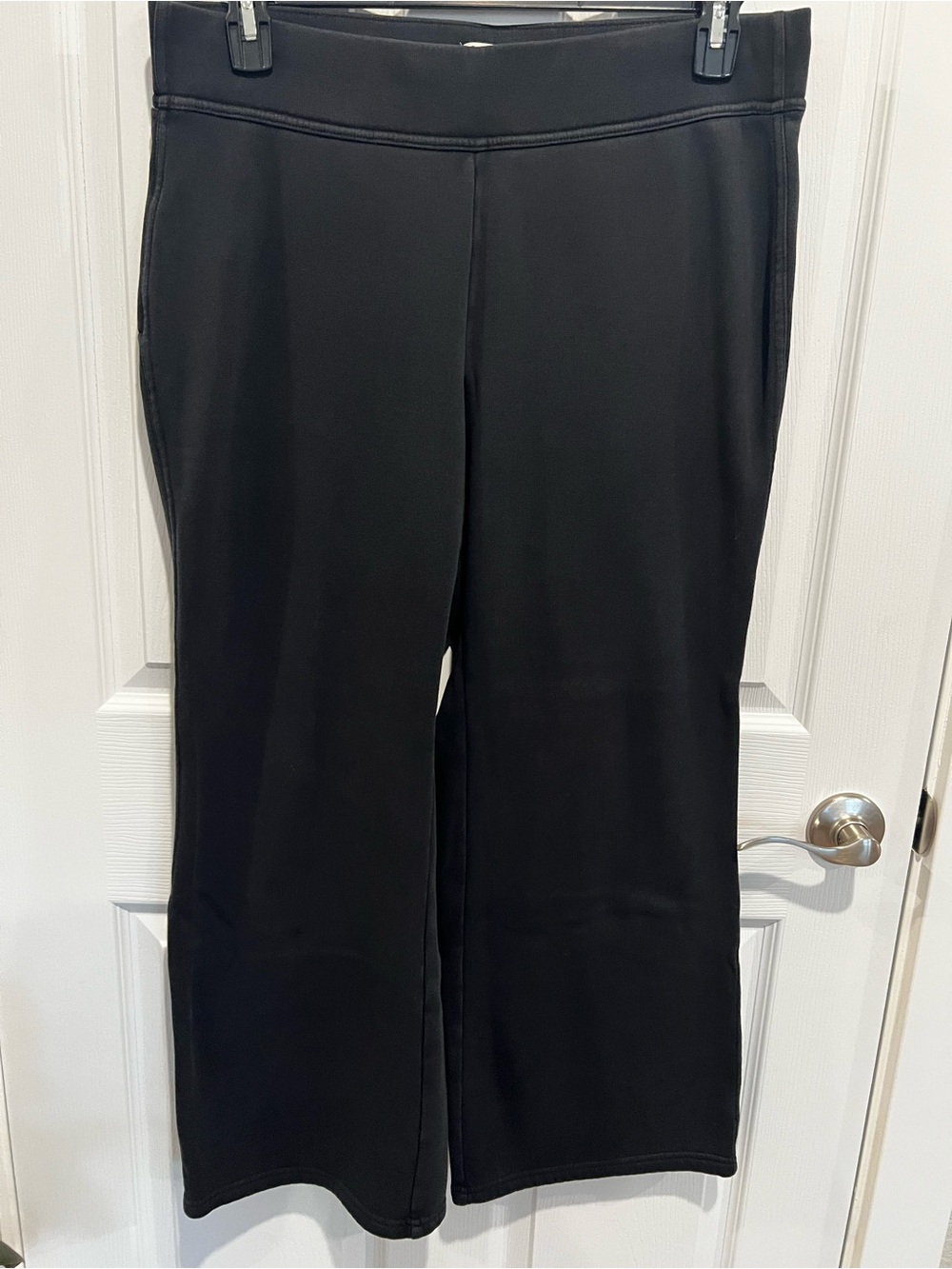 Lands' End Black Wide-Leg Pull-On Pants
